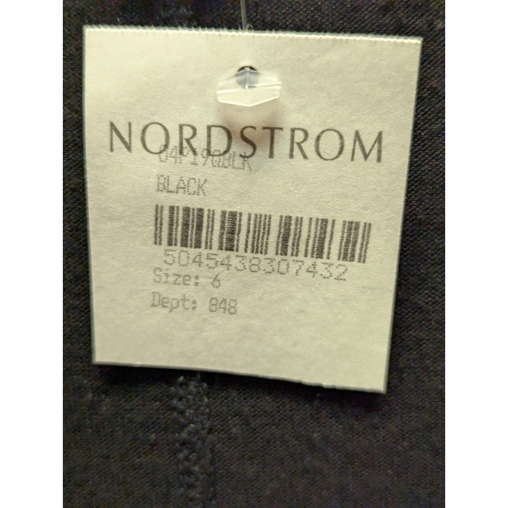 Topshop slouchy scoop neck tank top dark heather gray Size 6 Black Casual NEW