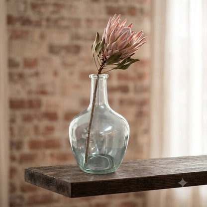 Vintage Clear Glass Demijohn Bottle Carboy Vase Bottle