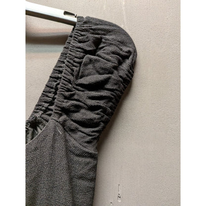 Bonjour Midi Dress ASTR The Label XS Peasant Elastic Back Panel button front