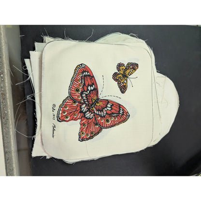 unfinished Applique Pieces Butterflies Sis 1977 Melanie craft sewing project