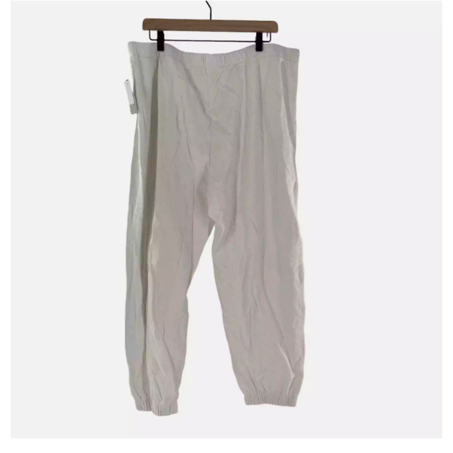 Bp. Classic Sweatpants In White sIZE 2X WOMENS elastic waist elastic hem pockets