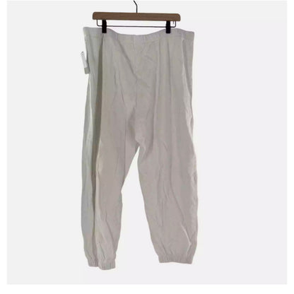 Bp. Classic Sweatpants In White sIZE 2X WOMENS elastic waist elastic hem pockets