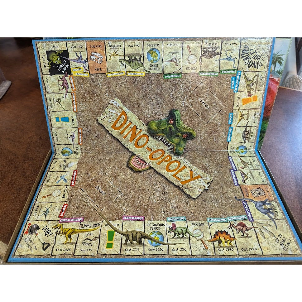 Dino-Opoly Dinopoly Monopoly Board Game