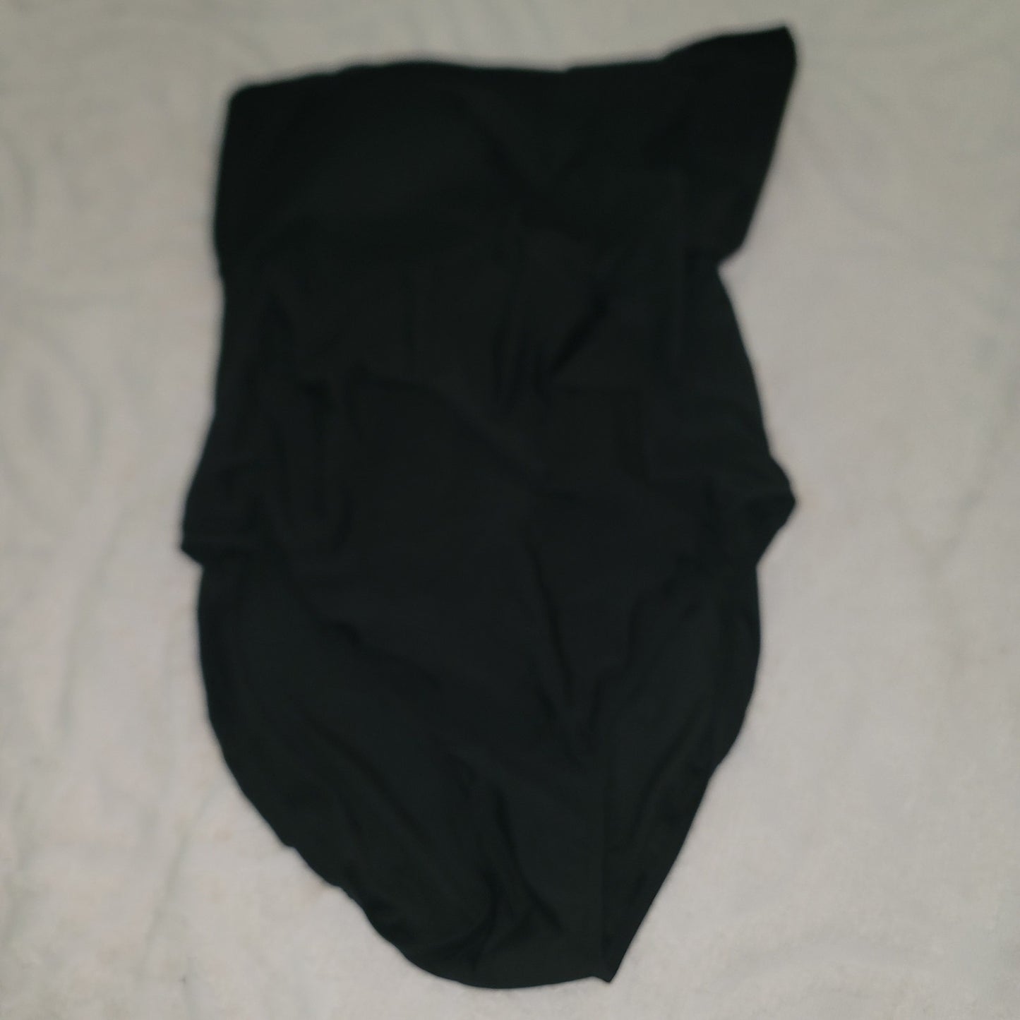 DKNY NEW Swimsuit Size 18 Black One Piece Removable strap Halter  ruffle
