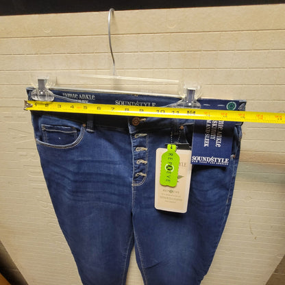 Soundstyle Womens Jamie Ankle Skinny Jeans 12/31 slim and sleek New button fly