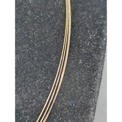 Vintage Gold Tone Swirl Round Medallion Pendant Omega Chain Necklace Mid-Century