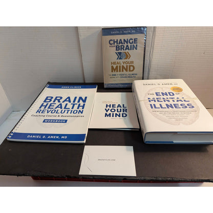 Dr Daniel Amen Change Your Brain Heal Your Mind Book & DVD Set Collection