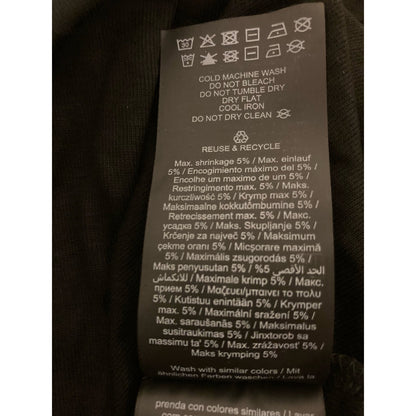 Vero Moda Women's Scoop Neck Top Large Black NWT Silver Snaps Semi Sheer
