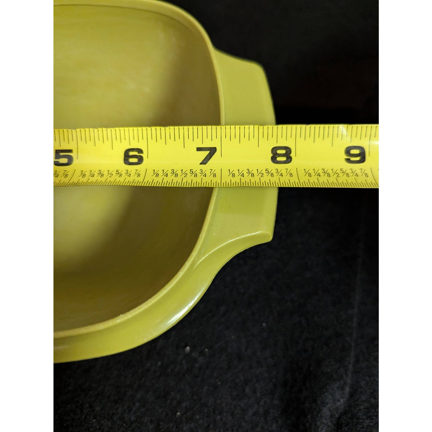 Vintage Tupperware Avocado Green Servalier Square Mixing Bowl No lid Large