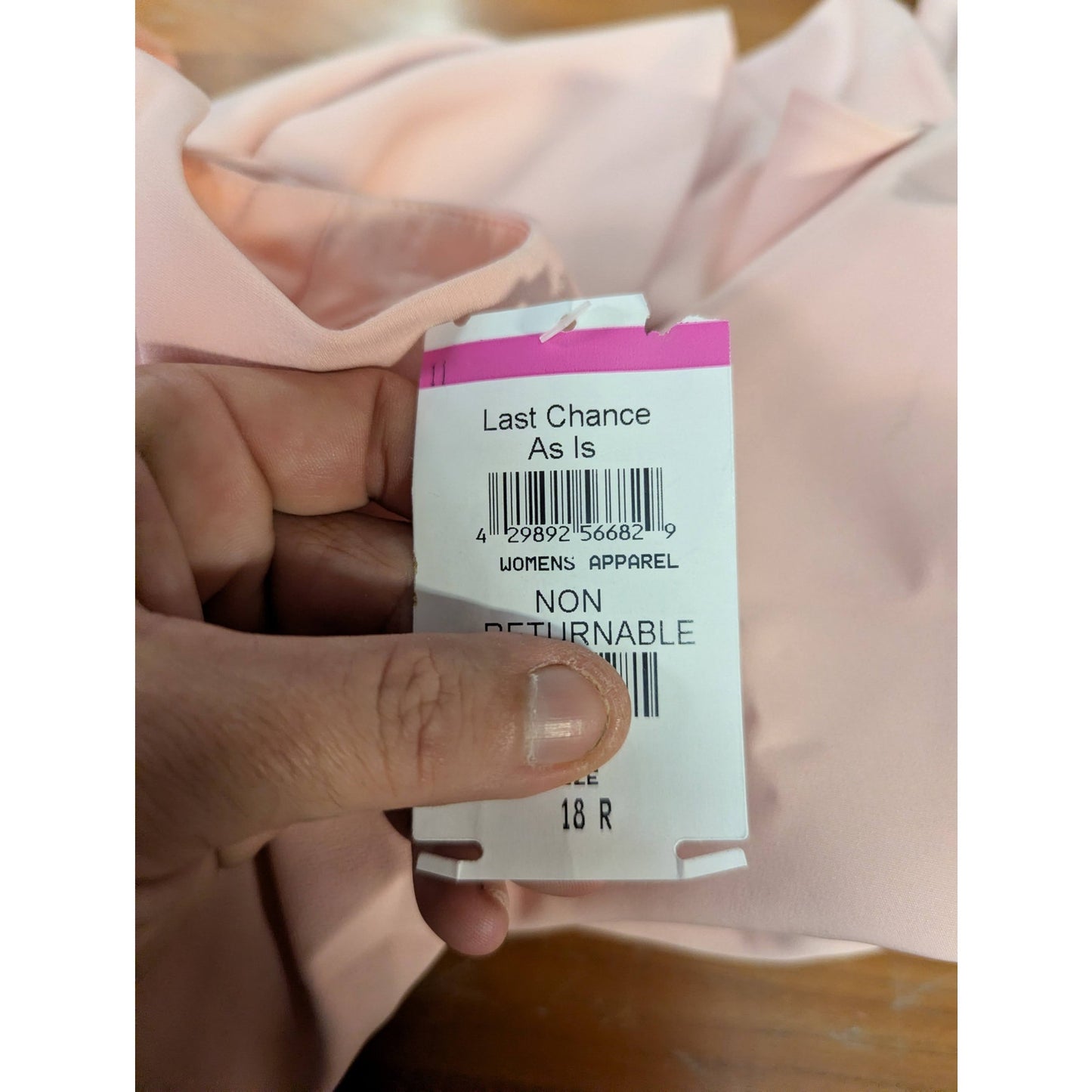 Eliza J Blush Pink Draped Faux Wrap Formal Maxi Gown Plus Size 18 Evening NWT