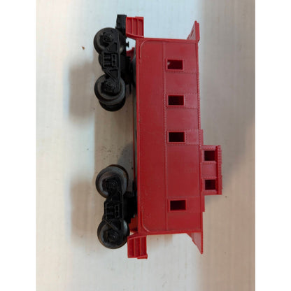 Vintage Red Model Train Caboose Car Metal Undercarriage Lionel #6017