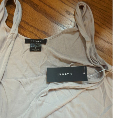 Natori Taupe Scoop Neck Lounge Tank Top Size Small NEW Activewear Casual