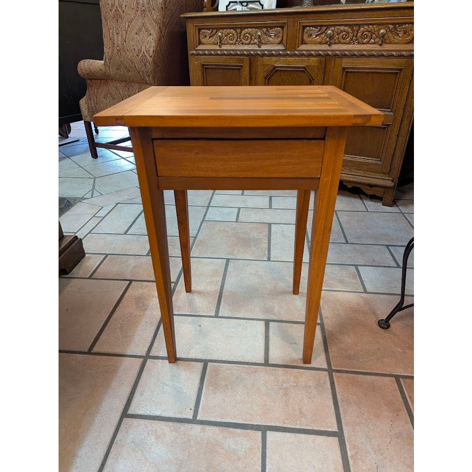 Secondhand Sandies: Small Side Table with drawer light wood