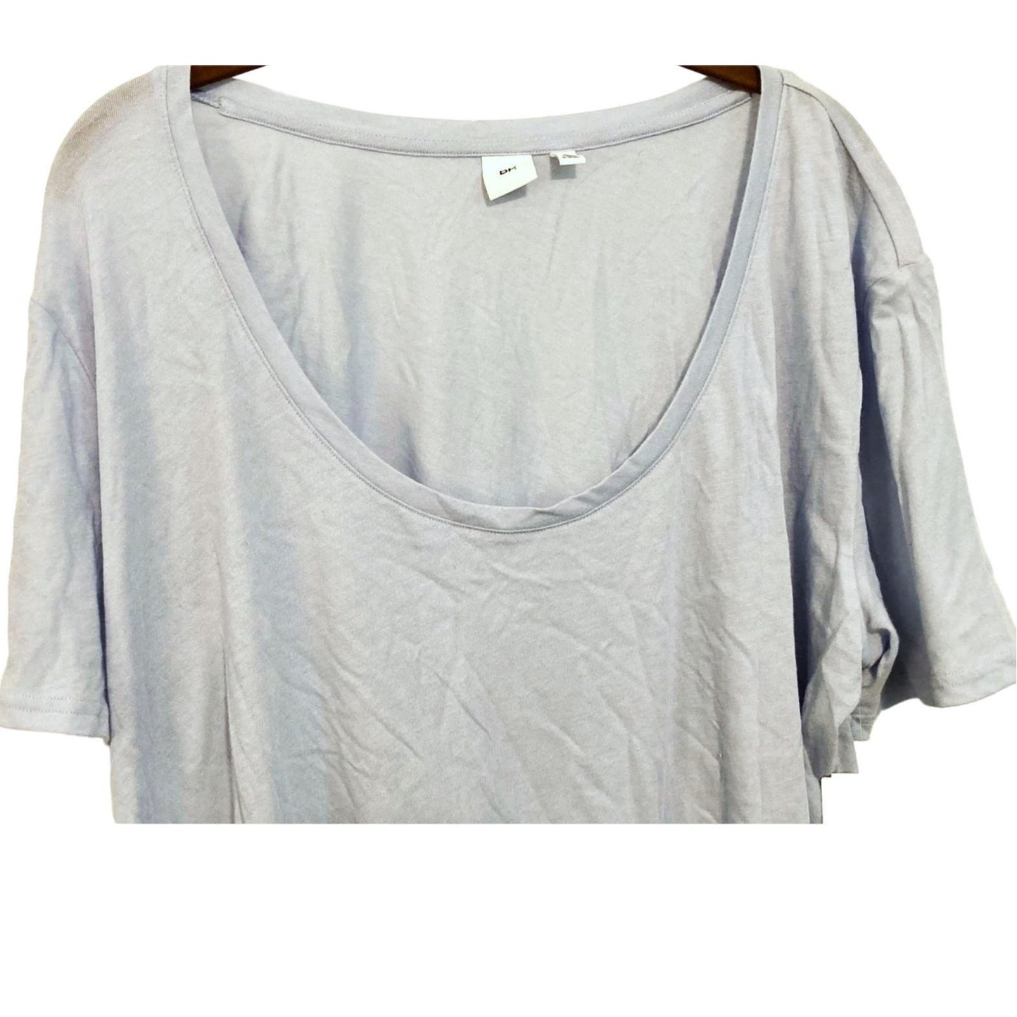 BP Cotton Jersey Scoop Neck T-Shirt Lounge Top XL/Extra Large in Light Blue NWT
