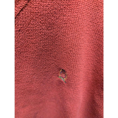 Vintage Toacmmy Hilfiger Burgundy Sweater Large Preppy Y2K Womens