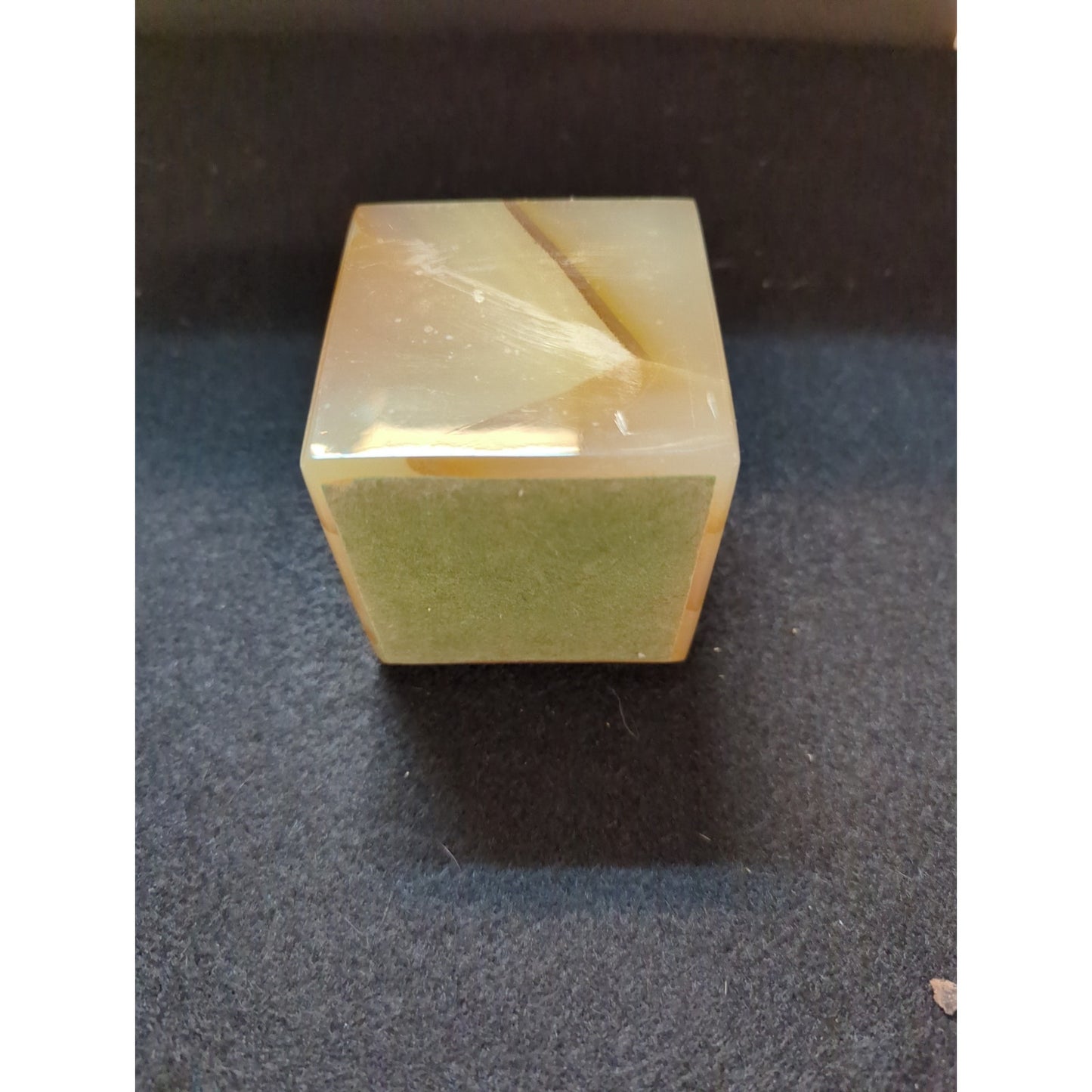 Vintage Carved Onyx Desk Organizer Pen Holder Letter Slot MCM  Office Kitsch