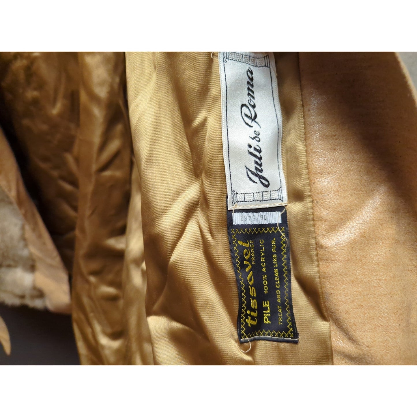 Vintage Fairmoor Faux Fur Belted Long Coat Old Hollywood Regency Glamour MEDIUM