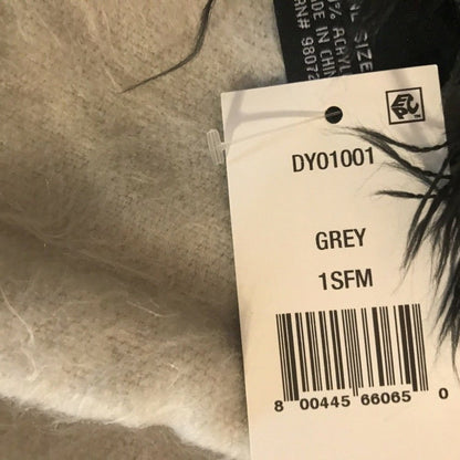 DKNY Donna Karen NY WOVEN OMBRE SCARF Grey/Black NEW large Cozy Soft Wrap