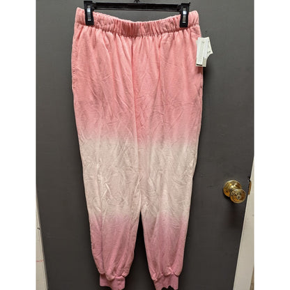 BP. Nordstrom Pajama Women Pink Dip Dye Terry Joggers NWT Large Cozy Loungewear