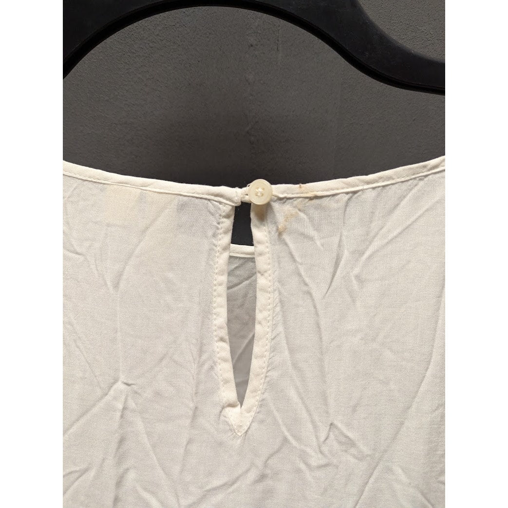 Treasure & Bond Nordstrom White Long Sleeve Rayon Blouse Size Small NEW Casual