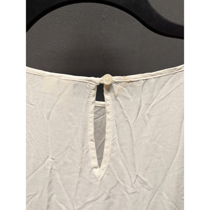 Treasure & Bond Nordstrom White Long Sleeve Rayon Blouse Size Small NEW Casual