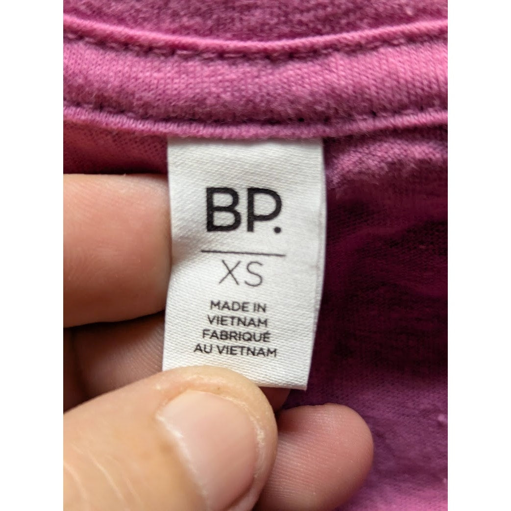 BP. Pink Surprise Size XS VNeck blouse Tshirt short sleeve top NEW casual summer