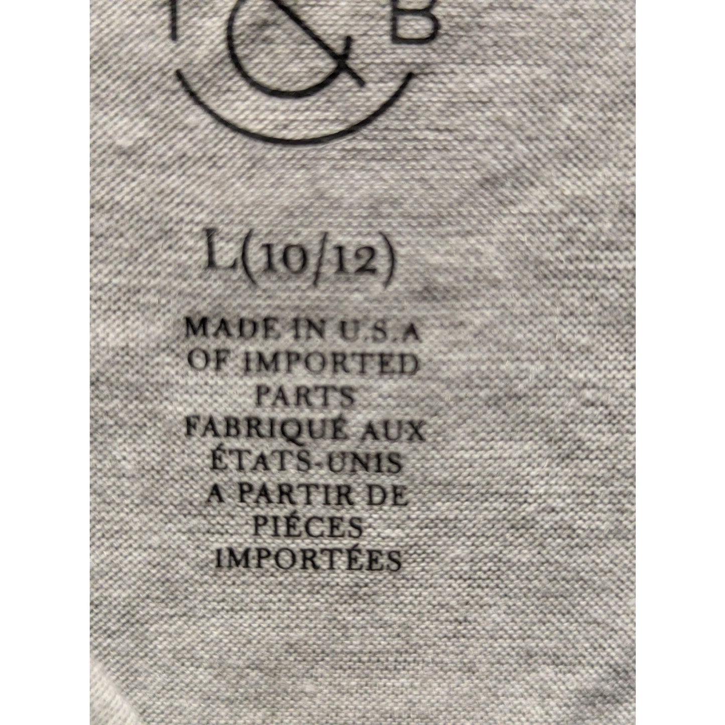 Treasure & Bond Gray "VOTE" Graphic Print Sleeveless Tank Top Large (10/12) New