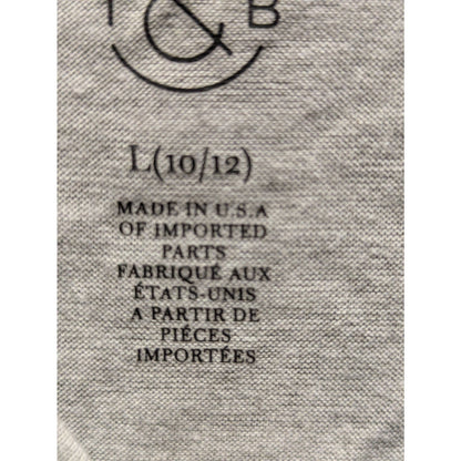 Treasure & Bond Gray "VOTE" Graphic Print Sleeveless Tank Top Large (10/12) New
