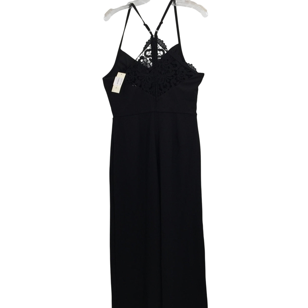 Row A Women Monique Lace Back Jumpsuit Spaghettis strap Size X-Large New