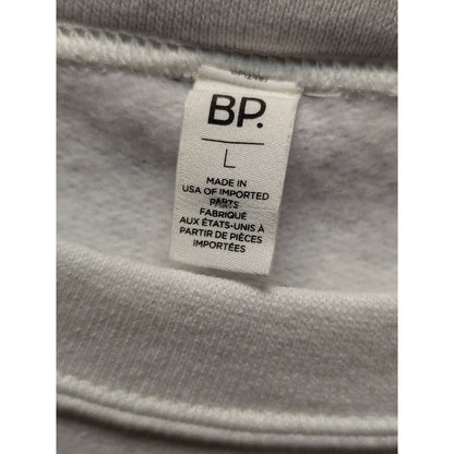 BP. Size Large white sweatshirt VOTE graphic top shirt Neon letters whtie