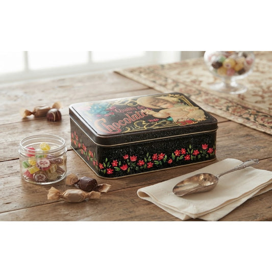 Vintage "Quality Chocolate" Decorative Confectionary Storage Tin