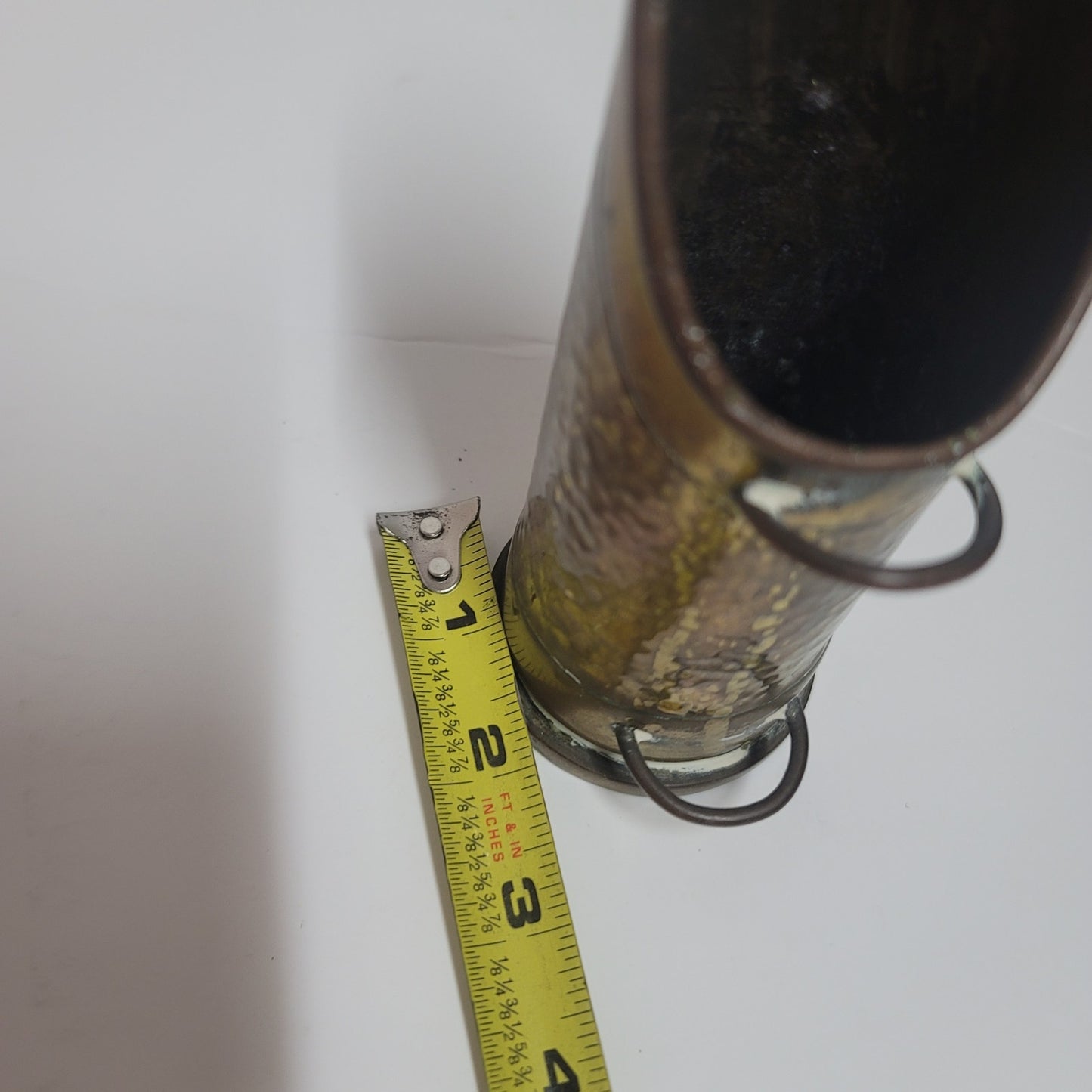 Trench art ammo Artillery Shell Scoop Vessel Flower 1940s