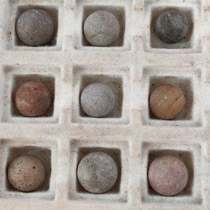 Antique German Handmade Clay Marbles Bulk Job Lot of 36 Player Size 9/16" #H6