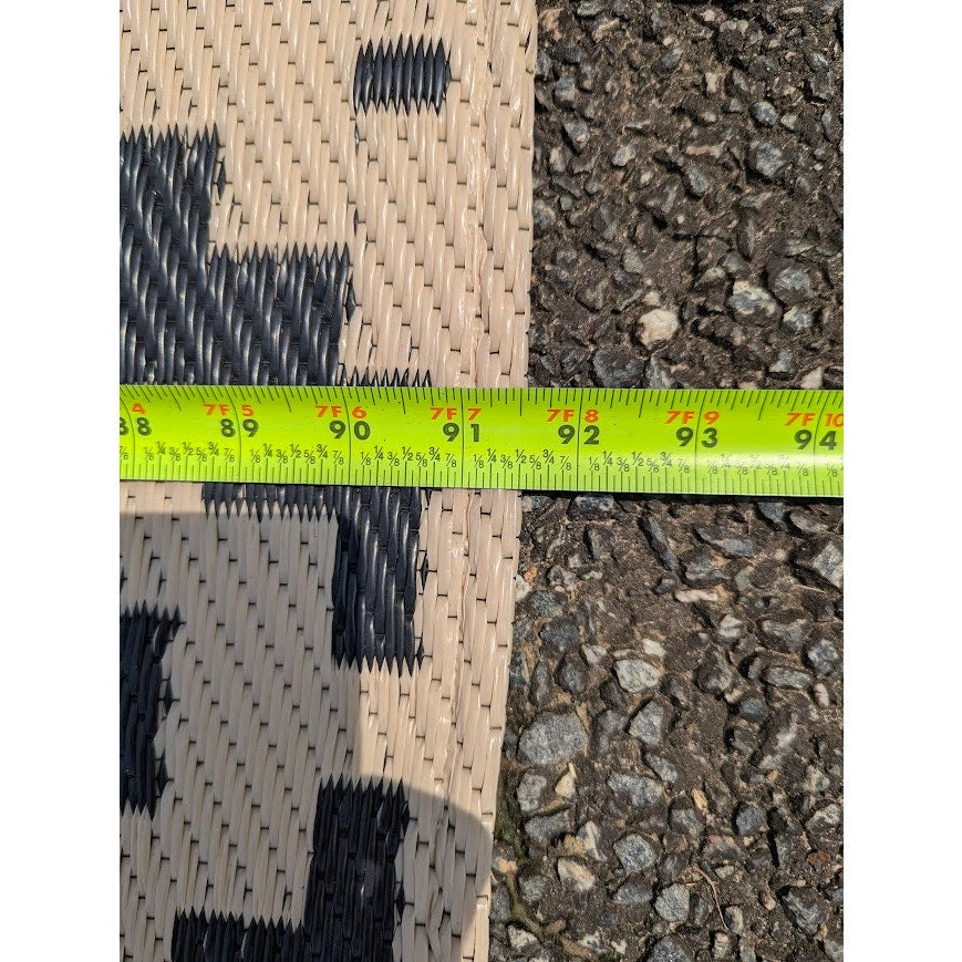 Secondhand Sandies: Aztec Black White Foldable Outdoor Patio Camping  Rug