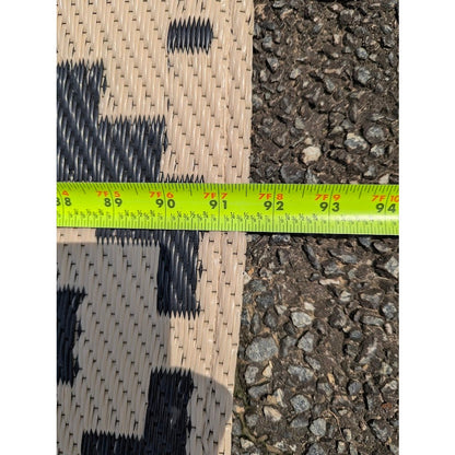 Secondhand Sandies: Aztec Black White Foldable Outdoor Patio Camping  Rug