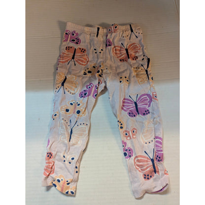 Carter's Baby Girls White Butterfly Floral Print Leggings 18 Months