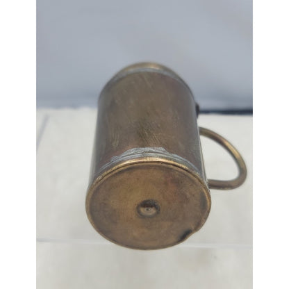 Antique Brass Table Lighter Tankard Handle Style Industrial Steampunk Nautical