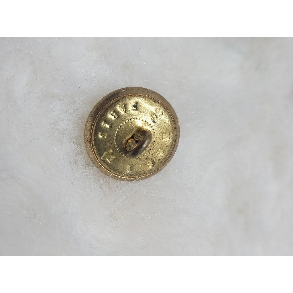 Set of 3 Antique H.B. & Cie Paris Gilt Brass Ball Buttons French Military Hussar