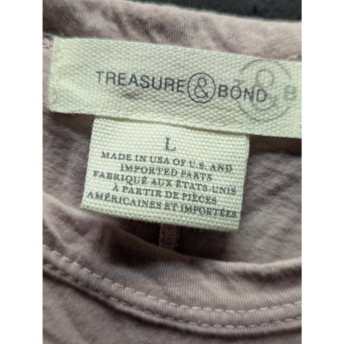 Treasure & Bond Pink White Ombre Sleeveless Knit Tank Top Size Large New Casual