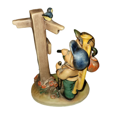 HUMMEL GOEBEL W Germany 331 Crossroads Boys Colorful Porcelain Figurine 6.75"