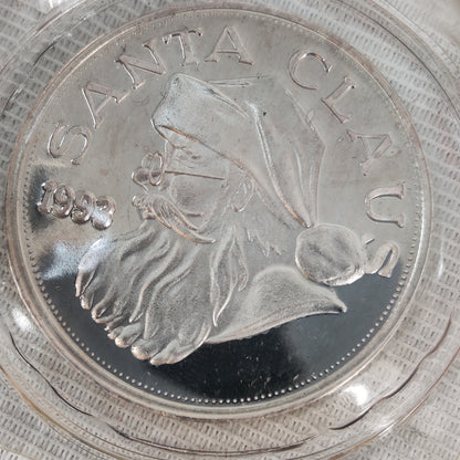 1 oz Santa Claus Ultra High Relief Silver Round - .999 Fine Bullion Art Medal