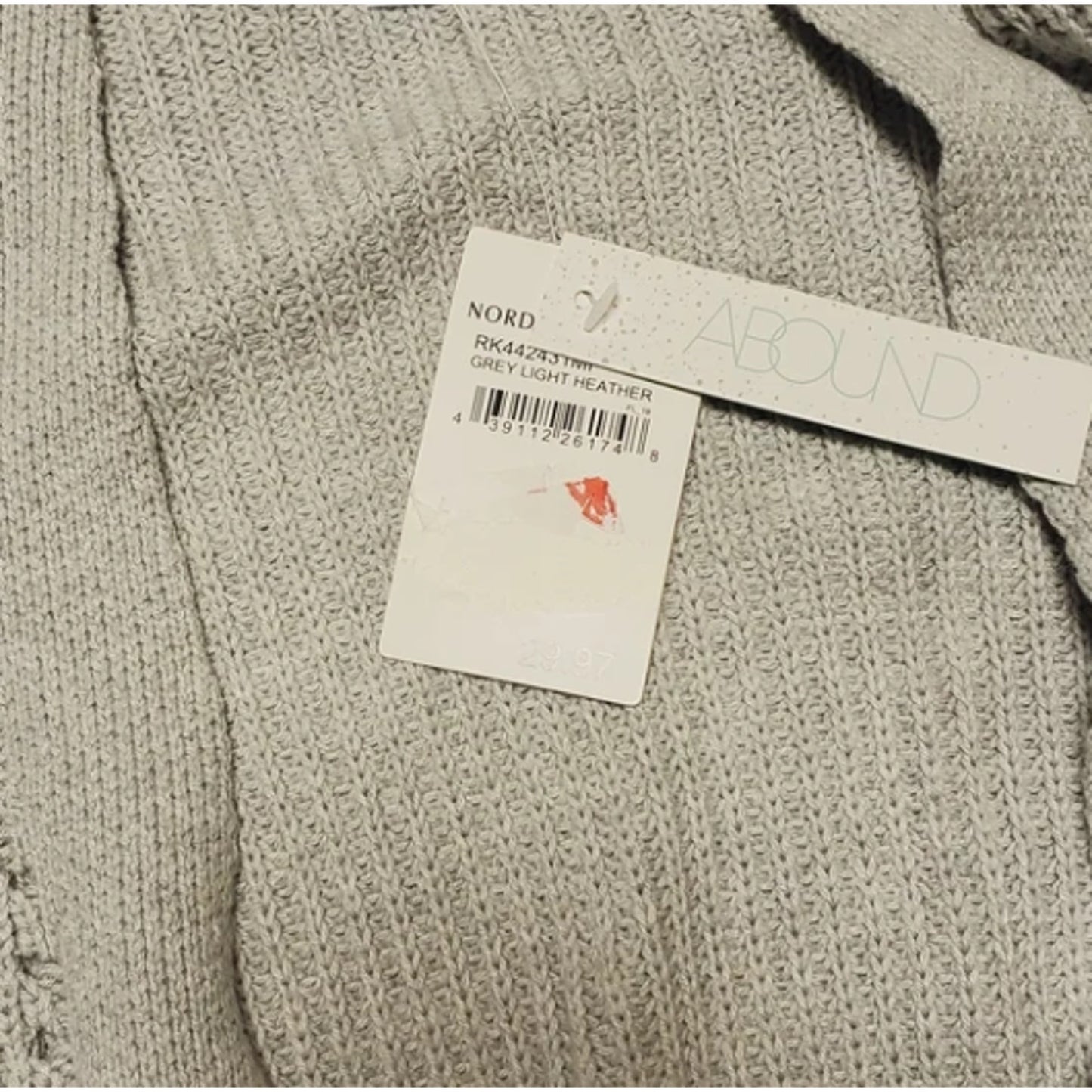 Abound Cardigan in Grey Light Heather NWT Size SMALL NEW COZY