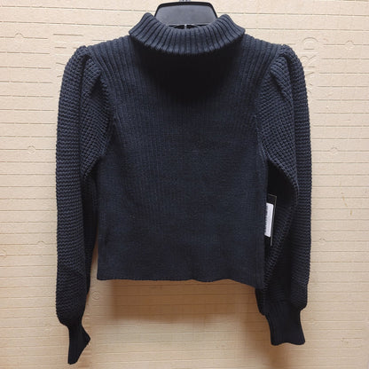 Lulus Black Turtleneck Dolman Sleeve Ribbed Chunky Knit Sweater SMALL new crop