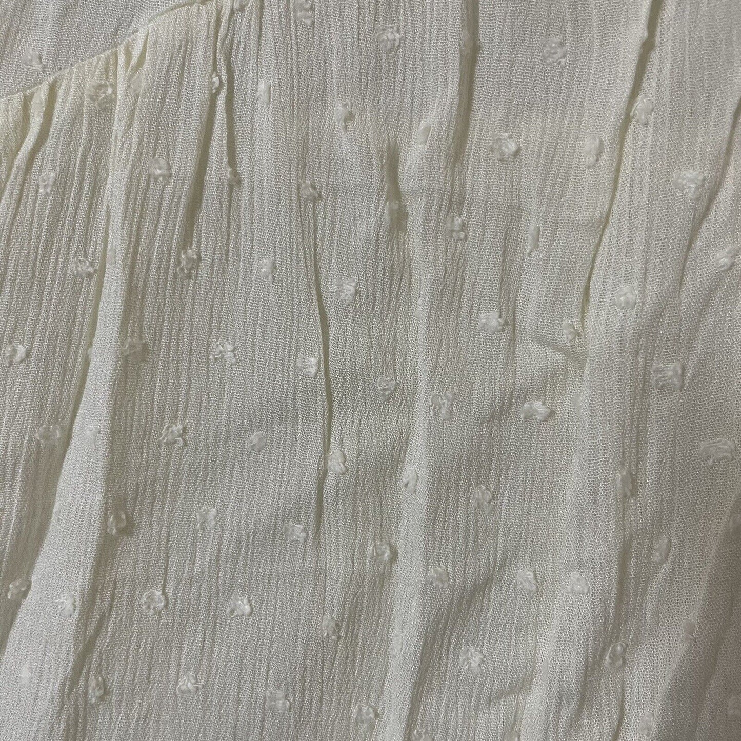 Forgotten Grace Embroidered Flare Sleeve Boho Pullover Top Size 1X in Ivory NWT