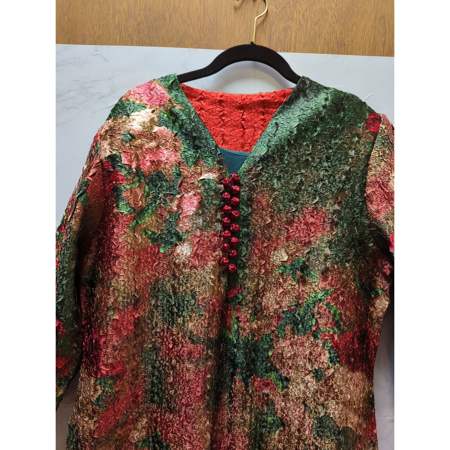 Vintage Floral Tapestry Jacket Sheath Dress 3X Elegant Formal Mother of Bride