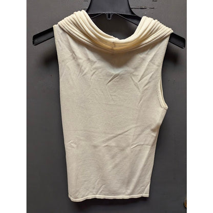 Antonia Melani Size Small Cowl Neck Sleeveless Sweater Top Womens