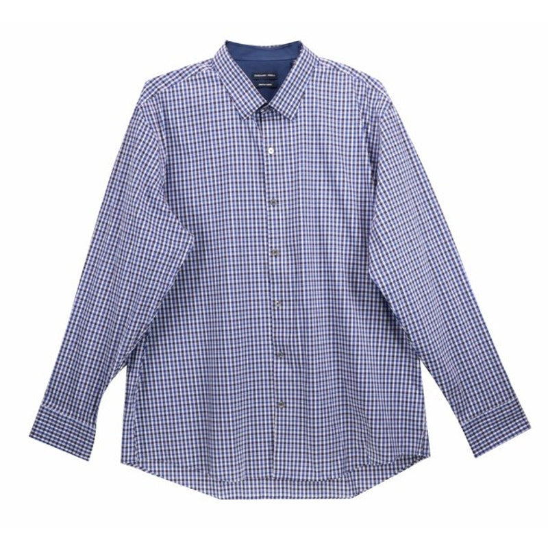 Zachary Prell NWT Blue Plaid check  Vestal Button-Up Dress Shirt Large Orig.$168