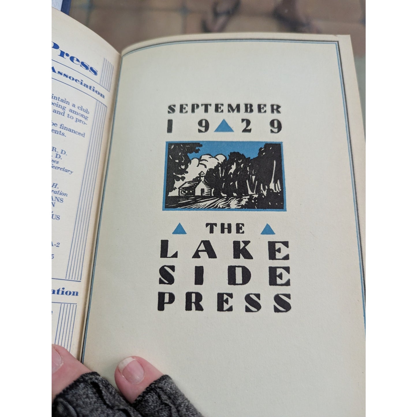 Lakeside Press Monthly Magazine Employees of R. R. Donnelley & Sons Co 1929 BLUE