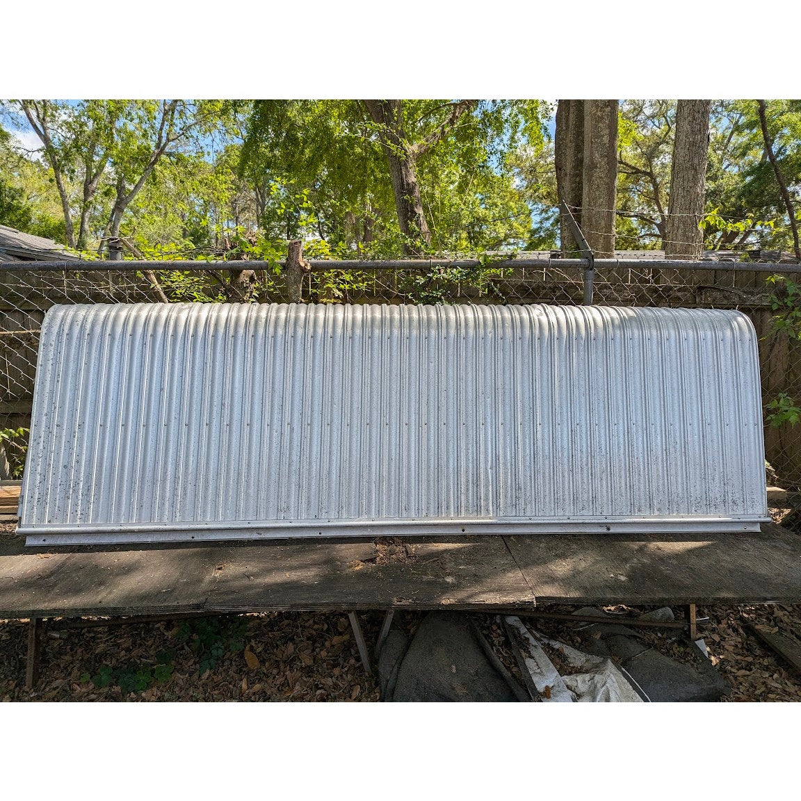 Aluminum VINTAGE awning 9.5 feet Wall brackets and channel