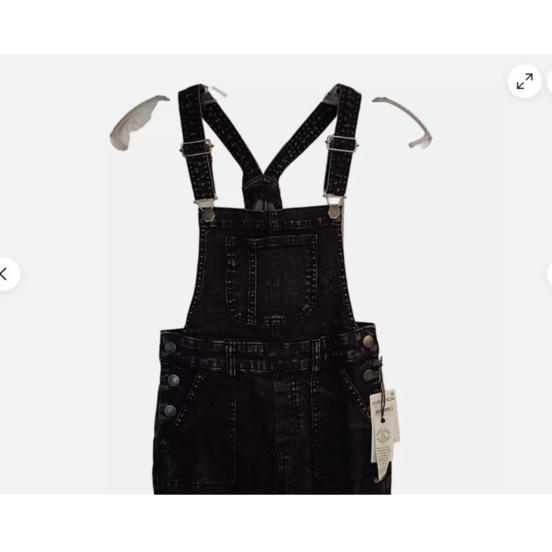 Treasure and Bond Black Stonewash Overalls YOUTH size 12 NEW